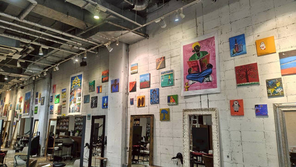 表参道 NORA HAIR SALONにてBONBO STARSの作品を展示中！5月5日（火）〜7月11日（土）